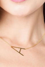 COOL & INTERESTING Medium Initial A Necklace