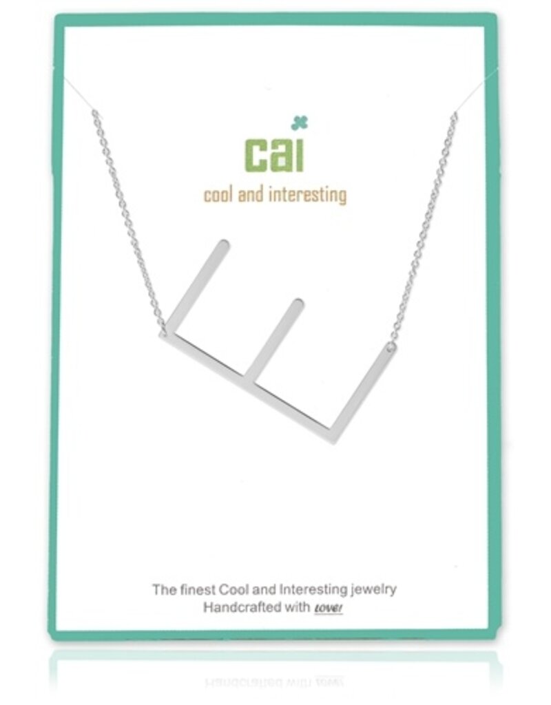 COOL & INTERESTING Medium Initial E Necklace