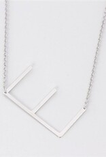 COOL & INTERESTING Medium Initial E Necklace