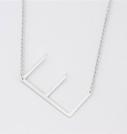 COOL & INTERESTING Medium Initial E Necklace