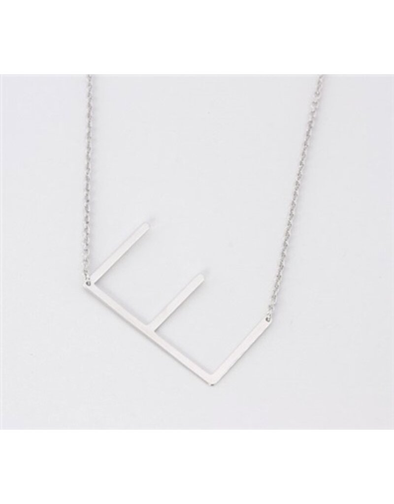 COOL & INTERESTING Medium Initial E Necklace