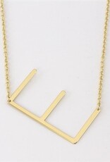 COOL & INTERESTING Medium Initial E Necklace