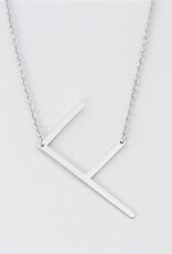 COOL & INTERESTING Medium Initial F Necklace