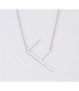 COOL & INTERESTING Medium Initial F Necklace