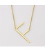 Medium Initial F Necklace