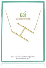 COOL & INTERESTING Medium Initial H Necklace