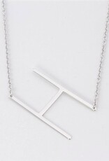 COOL & INTERESTING Medium Initial H Necklace