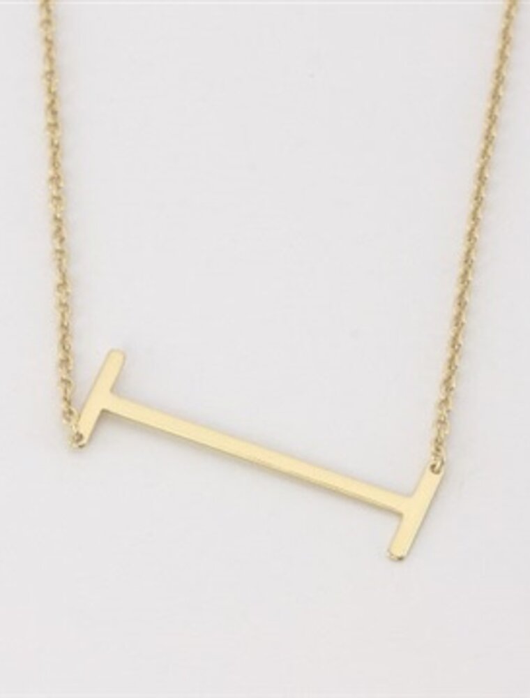 COOL & INTERESTING Medium Initial I Necklace