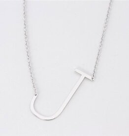 COOL & INTERESTING Medium Initial J Necklace