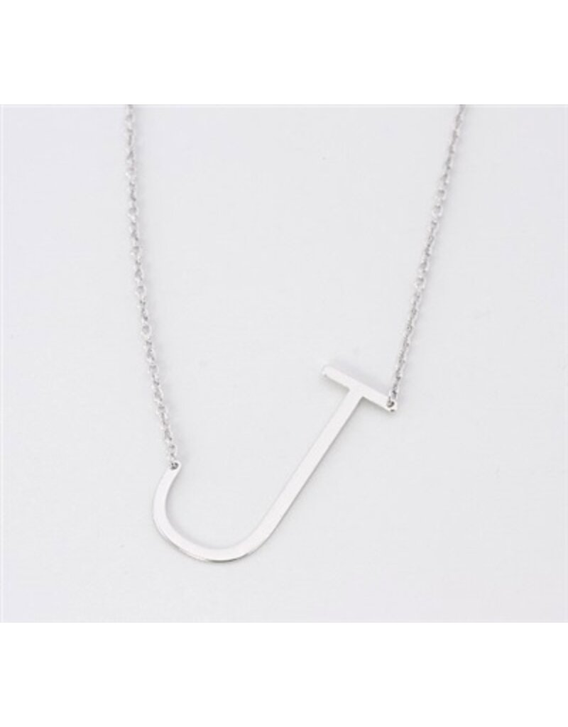 COOL & INTERESTING Medium Initial J Necklace