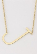 COOL & INTERESTING Medium Initial J Necklace