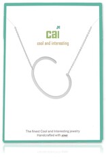 COOL & INTERESTING Medium Initial C Necklace