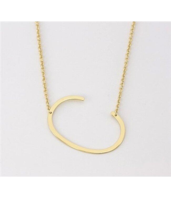 Medium Initial C Necklace