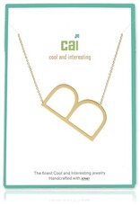 COOL & INTERESTING Medium Initial B Necklace