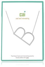 COOL & INTERESTING Medium Initial B Necklace