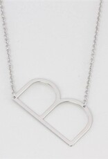 COOL & INTERESTING Medium Initial B Necklace