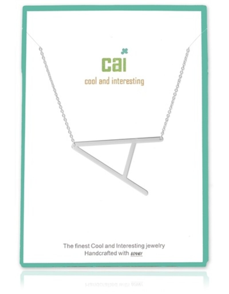 COOL & INTERESTING Medium Initial A Necklace