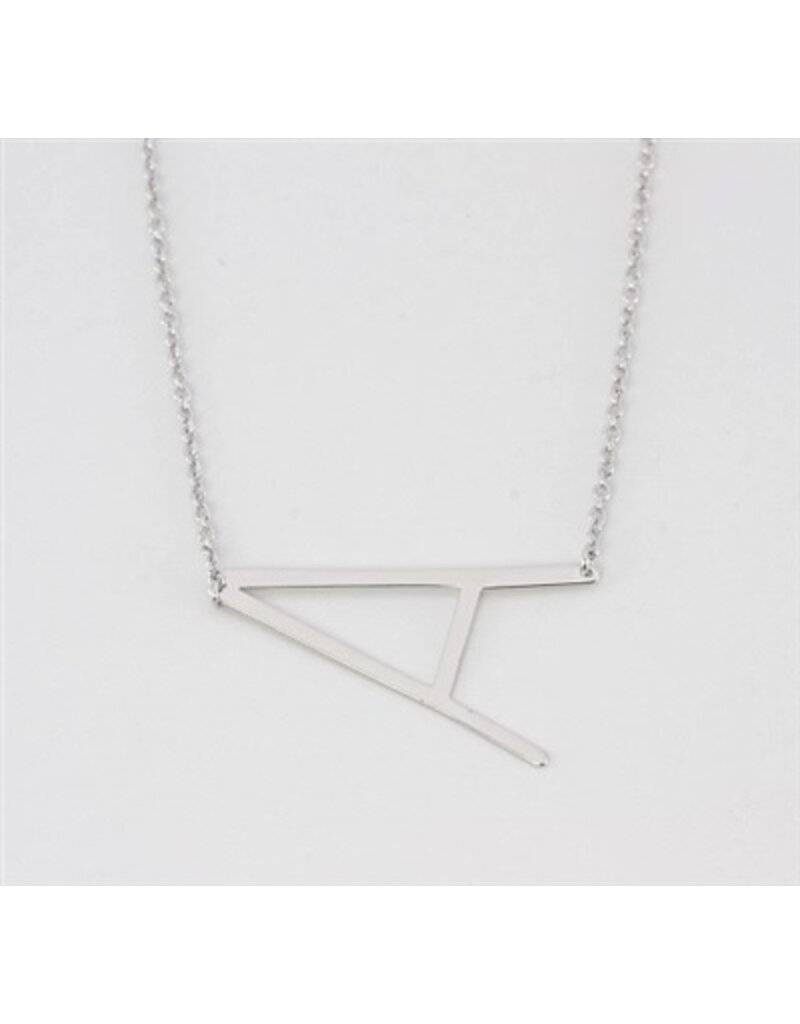 COOL & INTERESTING Medium Initial A Necklace