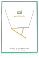 COOL & INTERESTING Medium Initial A Necklace