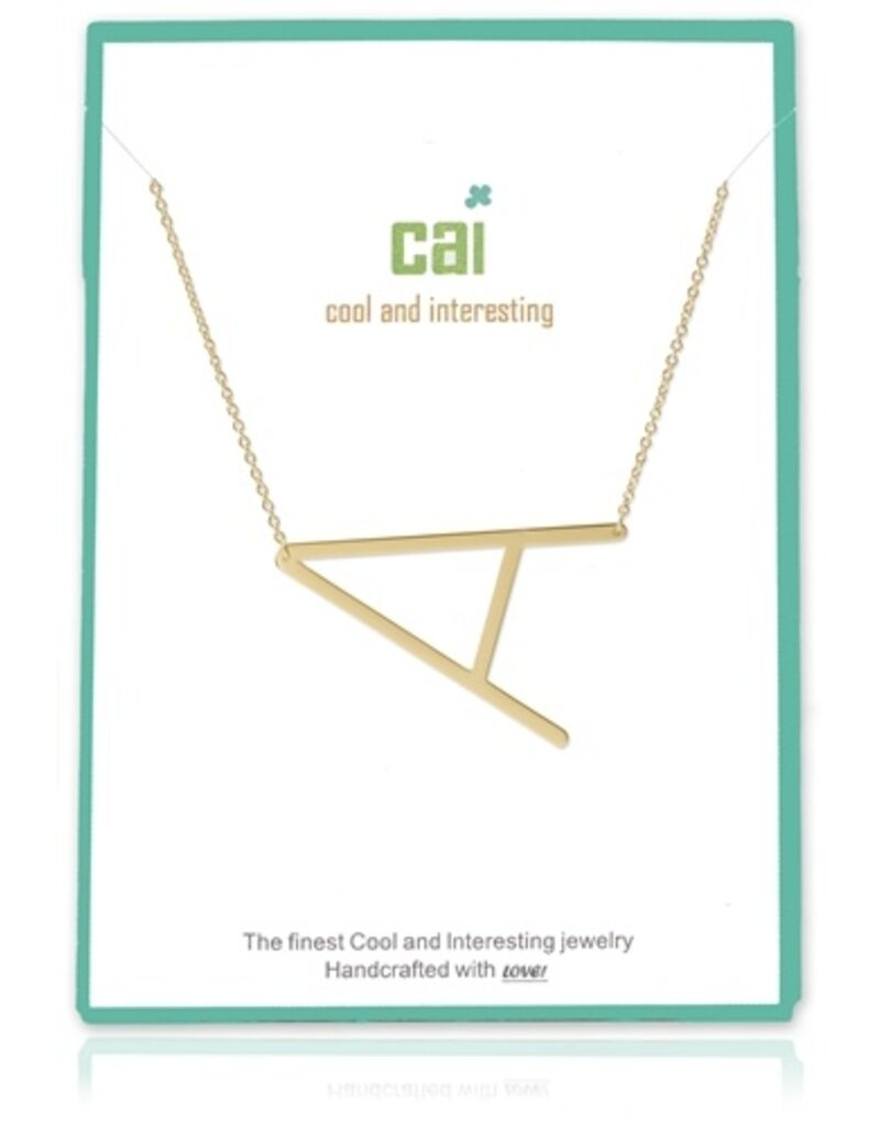 COOL & INTERESTING Medium Initial A Necklace