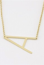 COOL & INTERESTING Medium Initial A Necklace