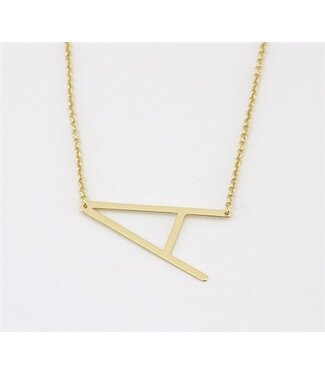 COOL & INTERESTING Medium Initial A Necklace