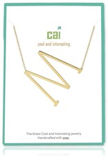 COOL & INTERESTING Medium Initial M Necklace