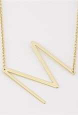 COOL & INTERESTING Medium Initial M Necklace