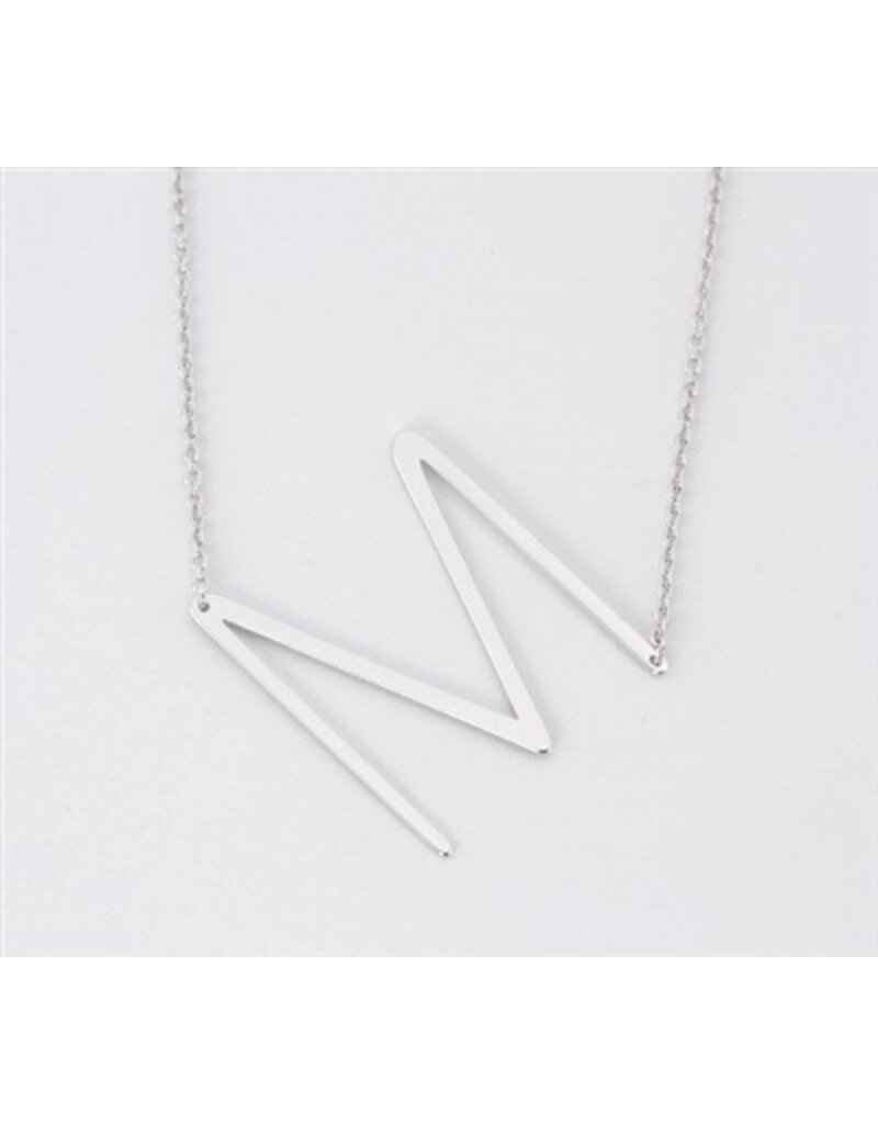 COOL & INTERESTING Medium Initial M Necklace