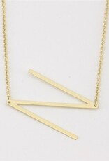 COOL & INTERESTING Medium Initial N Necklace