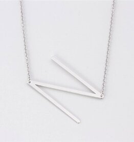 COOL & INTERESTING Medium Initial N Necklace