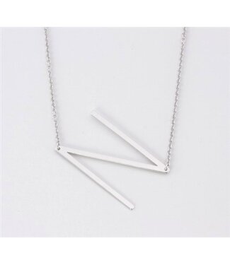 COOL & INTERESTING Medium Initial N Necklace