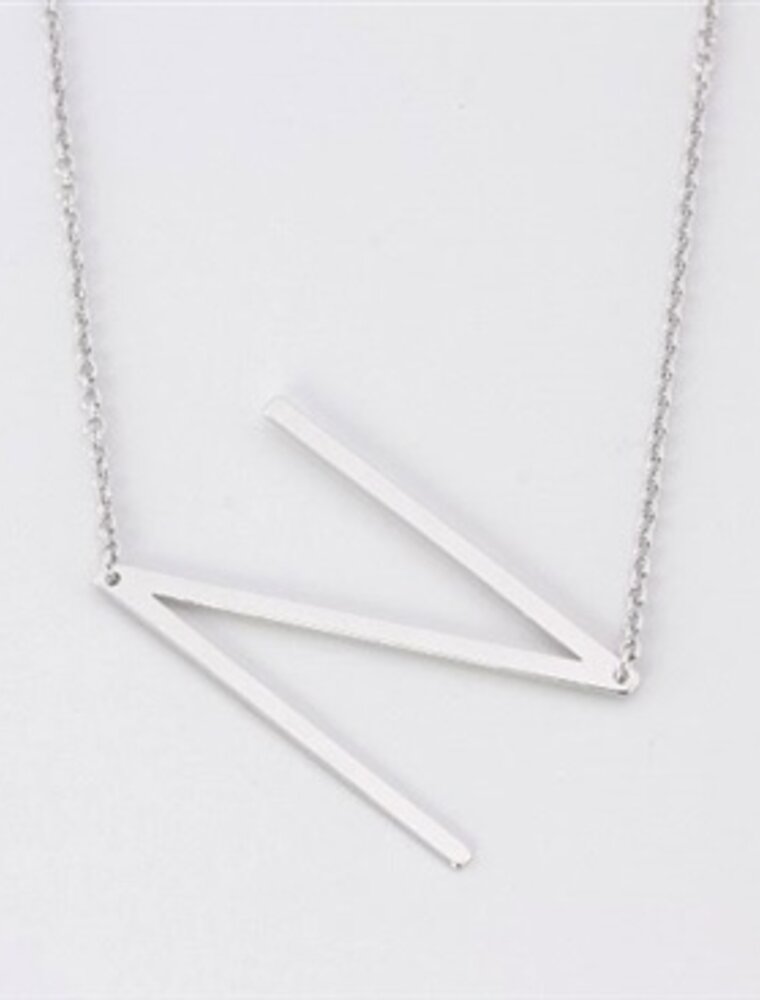 COOL & INTERESTING Medium Initial N Necklace