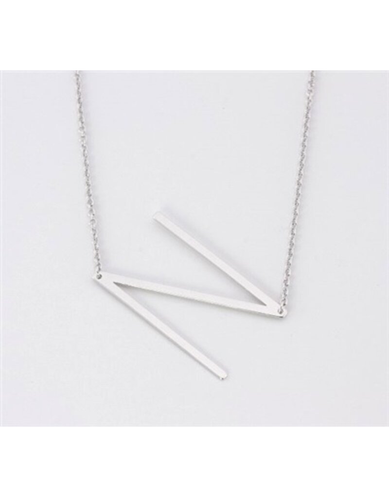 COOL & INTERESTING Medium Initial N Necklace