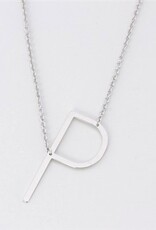 COOL & INTERESTING Medium Initial P Necklace