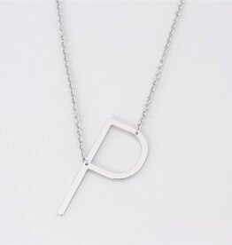 COOL & INTERESTING Medium Initial P Necklace