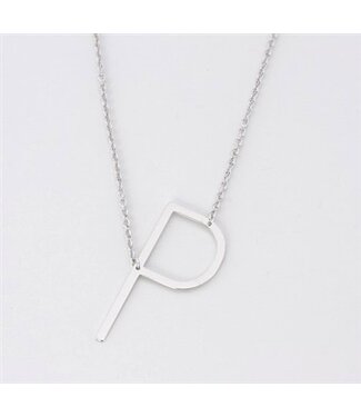 COOL & INTERESTING Medium Initial P Necklace