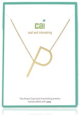 COOL & INTERESTING Medium Initial P Necklace