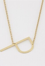 COOL & INTERESTING Medium Initial P Necklace