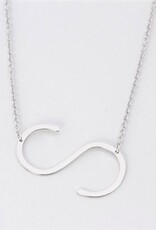 COOL & INTERESTING Medium Initial S Necklace