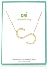 COOL & INTERESTING Medium Initial S Necklace