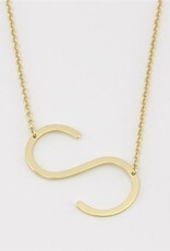 COOL & INTERESTING Medium Initial S Necklace
