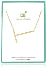COOL & INTERESTING Medium Initial T Necklace