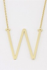 COOL & INTERESTING Medium Initial W Necklace