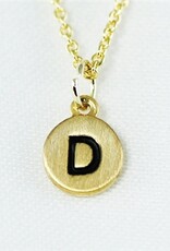 COOL & INTERESTING Dainty Disc Initial D Necklace