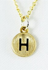 COOL & INTERESTING Dainty Disc Initial H Necklace COOL & INTERESTING Dainty Disc Initial H Necklace