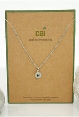 COOL & INTERESTING Dainty Disc Initial H Necklace COOL & INTERESTING Dainty Disc Initial H Necklace