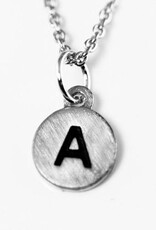 COOL & INTERESTING Dainty Disc Initial A Necklace