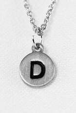 COOL & INTERESTING Dainty Disc Initial D Necklace