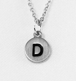 COOL & INTERESTING Dainty Disc Initial D Necklace